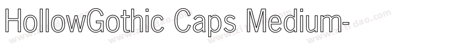 HollowGothic Caps Medium字体转换